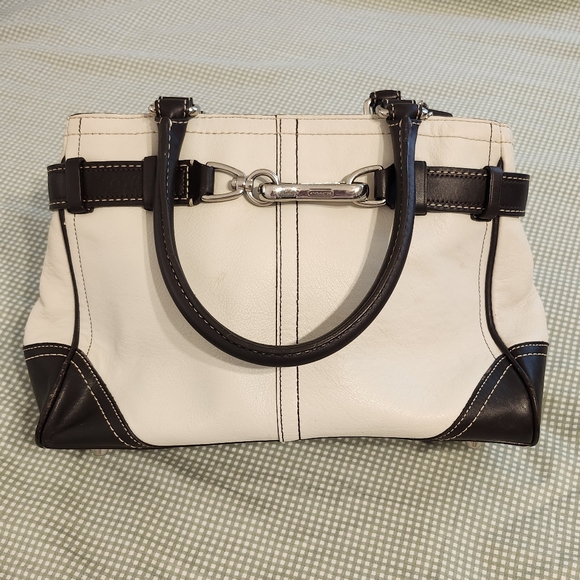 Vintage Coach Hampton Leather Satchel - Picture 2 of 12